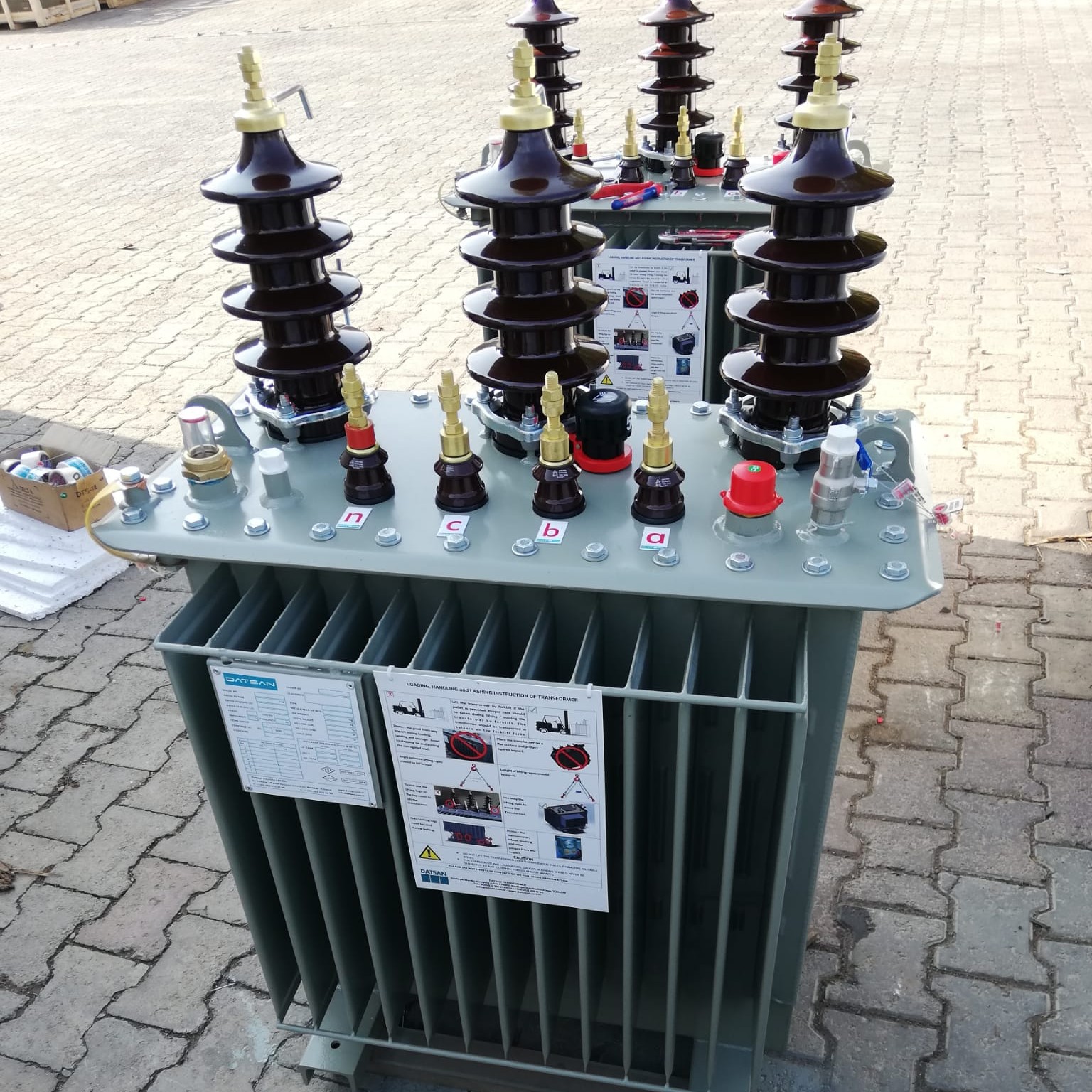 63 kVA copper winding oil immersed distribution transformer manufactured by DATSAN